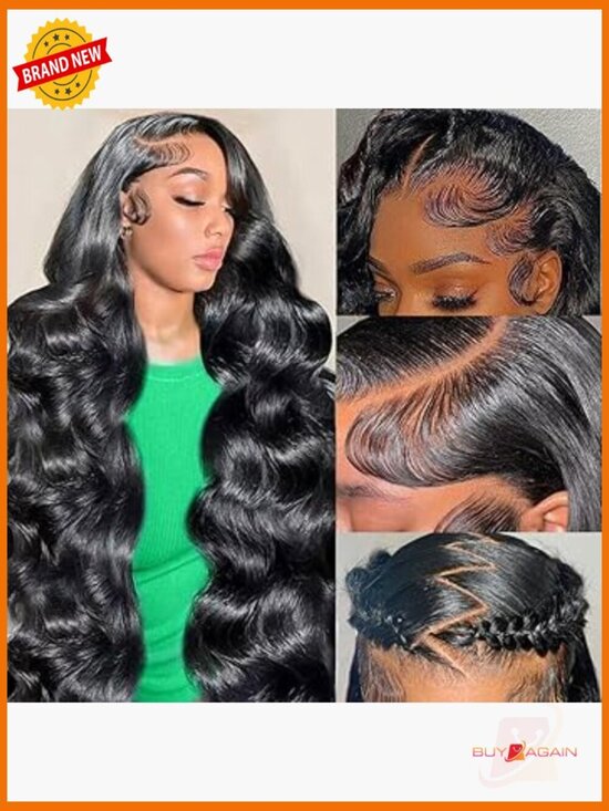 13x6 Body Wave Lace Front Wig Human Hair 200 Density HD Pre Plucked main image 5